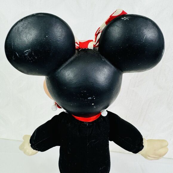 Minnie Mouse Plush Doll w/ Rubber Head and Yellow Shoes 14 Inches - Picture 6 of 14